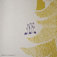 スミノエ MOOMIN セミオーダー カーテン プートドレープ 1500×2000mm イエロー 1セット(2枚入)（直送品）