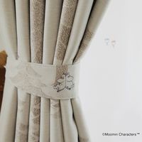 スミノエ MOOMIN セミオーダー カーテン プートドレープ 2800×2100mm ライトブラウン 1セット(2枚入)（直送品）