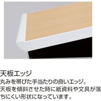 【組立設置込】コクヨ アプティス デスク 両面トレータイプ 幅1425×奥行1400×高さ720mm ブラウンウォールナット×ブラック 1台（直送品）