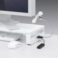 【アウトレット】サンワサプライ USBハブ付き机上液晶モニタースタンド MR-LC201HWN 1個（直送品）