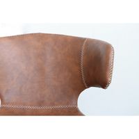 【軒先渡し】東馬 アーマー ラウンドチェア キャメル 54671460 1脚（直送品）