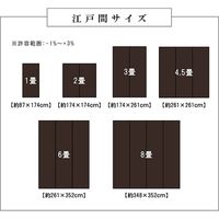 イケヒコ ウィード 上敷 江戸間1畳 870×1740mm ネイビー 1090280190802 1枚（直送品）