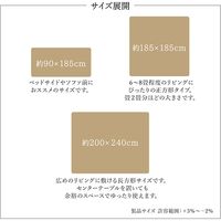 イケヒコ ライティ ラグ 900×1850mm グレー 1280160131103 1枚（直送品）