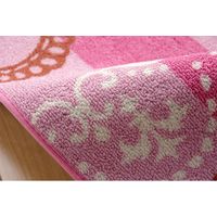 イケヒコ ジェンヌ2 平織 ラグ 1100×1330mm ピンク 1340770210503 1枚（直送品）