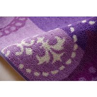 イケヒコ ジェンヌ2 平織 ラグ 1100×1330mm パープル 1340770230503 1枚（直送品）