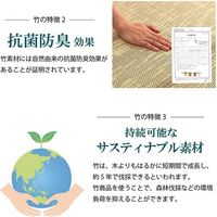 イケヒコ CXルクス 竹ラグ 1800×2400mm アイボリー 1100160144601 1枚（直送品）