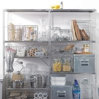 【まとめ買いセット】無印良品 ステンレスワイヤーバスケット1 約幅26×奥行18×高さ18cm 4個 良品計画