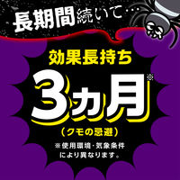 蜘蛛 駆除剤 スプレー クモの巣消滅 1プッシュ式スプレー 1個 蜘蛛よけ 忌避 退治 蜘蛛の巣 予防 殺虫剤 屋外 室内 アース製薬