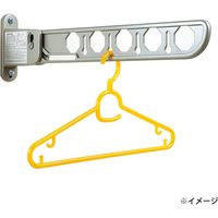 New Hikari (ニューヒカリ） ランドリーホルダー 550mm ステンカラー+取付用コーチスクリュー8×65 セット品 2セット（直送品）