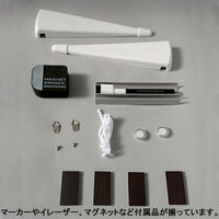アスカ ホワイトボードスタンド付き 白 Mサイズ VWB077　1枚（わけあり品）