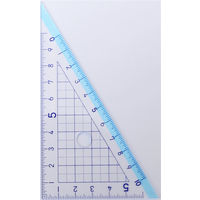 サンフレイムジャパン 三角定規 10cm 500-2247 1セット(10個)（直送品）