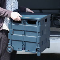 不二貿易 フォールディングキャリーカート L 蓋付き NV 86441 1個