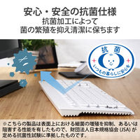 エレコム ワイヤレスキーボード 無線 Bluetooth 洗える IPX5 メンブレン 白 TK-WS03BMKWH 1個