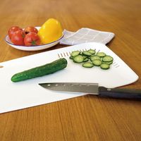 ベストコ 抗菌 抗ウイルス カッティングボード 水切り まな板 ホワイト ロング MA-3228 フードストッパー（直送品）