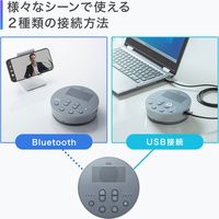 サンワサプライ Bluetooth会議スピーカーフォン(スピーカーフォンのみ) MM-BTMSP3MC 1個