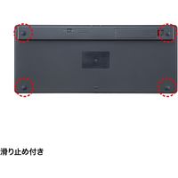 サンワサプライ ワイヤレスキーボード 無線 パンタグラフ 抗菌仕様 コンパクト ブラック SKB-WL36BK 1個（直送品）