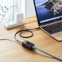 サンワサプライ USB Type-Cハブ付き ギガビットLANアダプタ USB-3TCH33BK 1個