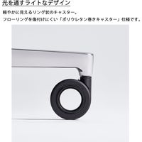 【組立設置込】コクヨ ファブレ革張 ストライプハイバック サークル肘 ブラック×ブラウンレッド×ポリッシュ 1脚（直送品）