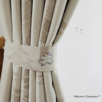 スミノエ MOOMIN セミオーダー カーテン プートドレープ 1300×1150mm ライトブラウン １セット(2枚入)（直送品）