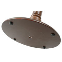 【軒先渡し】ヤマソロ トレー付ポールハンガー ダークブラウン 幅395×奥行395×高さ1780mm 1台（直送品）