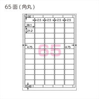 コクヨ 貼ってはがせる はがせるラベル A4 65面 20 KPC-HE1651-20 1セット(40枚:20枚入×2袋)