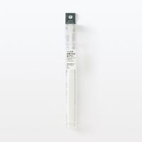 無印良品 ヘッドが交換できる歯ブラシ 部分みがき用ヘッド 白 ふつう 全長184mm 1セット（1本×2） 良品計画