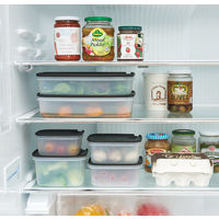 THERMOS（サーモス）Myフードコンテナー 角型 800ml KC-SA800 BK 1セット(1個×3)