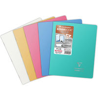 クレールフォンテーヌ KOVERBOOK　SILVER カバーブックシルバー　ホチ留　17×22　横罫 イエロー 1冊（直送品）