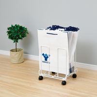 YAMAZEN ダンボールストッカー キャスター付き ホワイト RDSW-165(WH) 1台