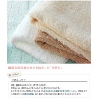 丸中 今治製 バスタオル ふわふわリブタオル ライトブラウン 約60×120cm FWRs401X999004 1枚