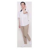 ボンマックス ユニセックスワイドカラーシャツ ホワイト SS BKB4504 1枚（直送品）