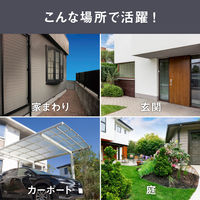 ムサシ ガーデンソーラーセンサーライト2W丸型 ブラック GL-S100BK 1台