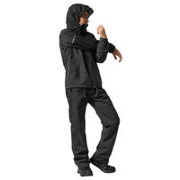 Makku(マック) フレックスフィットレインスーツ AS-5130 ブラック4L 1着（直送品）