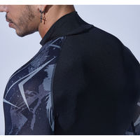 おたふく手袋 BT冷感・消臭パワーストレッチ 長袖バックハイネックシャツ カモフラ×ブラック LL JW-625 1枚（直送品）