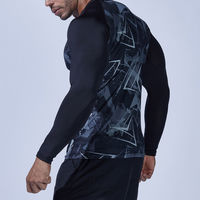 おたふく手袋 BT冷感・消臭パワーストレッチ 長袖クルーネックシャツ カモフラ×ブラック 3L JW-623 1枚（直送品）