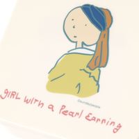 （世界の名作）ランチコンテナ4点セット 真珠の耳飾り LAKOLE/ラコレ