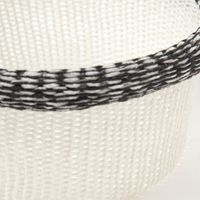 ニットメッシュバスケット（丸） ブラック 1セット（1個×2） LAKOLE/ラコレ