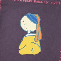 （世界の名作）フラットポーチ 真珠の耳飾り LAKOLE/ラコレ