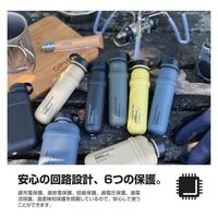 モバイルバッテリー 10000mAh 大容量 防水 防塵 IP67 サンドベージュ DE-NEST-10000BE エレコム 1個（直送品）