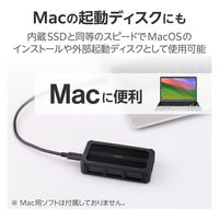 M.2 SSD ケース NVMe USB4 対応 Type-C アルミボディ ブラック LGB-PNVU4C ロジテック 1個