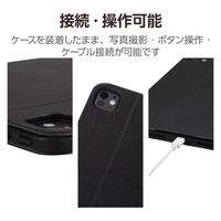 11インチ iPad Pro (M4) ケース レザー 手帳型 フリーアングル 黒 TB-A24PMSA360BK エレコム 1個