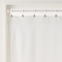 無印良品 花粉をキャッチし熱を通しにくいレースノンプリーツカーテン 幅100×丈133cm用 オフ白 良品計画