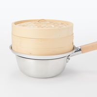 無印良品 アルミ 蒸篭（せいろ）用 受け台 直径20-24cmフライパン対応 良品計画