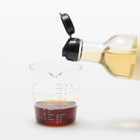 無印良品 耐熱ガラス メジャーカップ 大さじ 小さじ計量メモリ付き 100mL 約直径7×高さ7.5cm 1セット（1個×6）