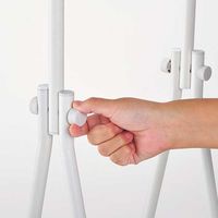 【アウトレット】平安伸銅工業 ランドリーラック 2段 収納 マットホワイト 1台