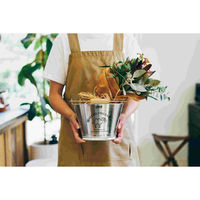 尾上製作所 イラスト入バケツ 8号 ホワイト 218427 1個（直送品）