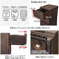 JEJアステージ　壁付デコニーシーヴォ3段　ダークブラウン　　1台