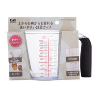 貝印 計量カップ 600ml 斜め 目盛り付き 日本製 DH8128 1個