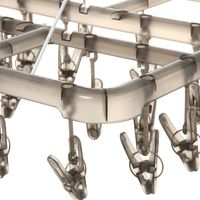 折り畳み角ハンガー24P チャコール LAKOLE/ラコレ