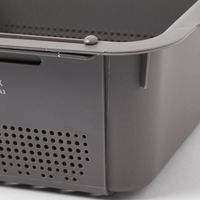 【LAKOLE/ラコレ】 キッチン水切りバスケット チャコール